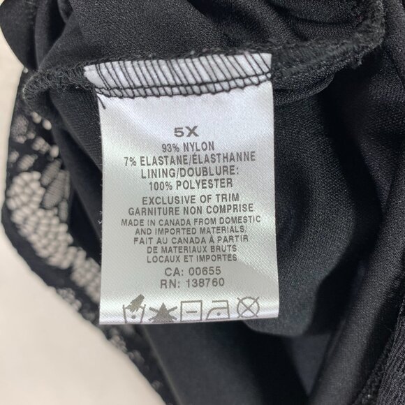 Plus size   Sleeveless   top  black plus size 5X Addition Elle - Picture 15 of 15